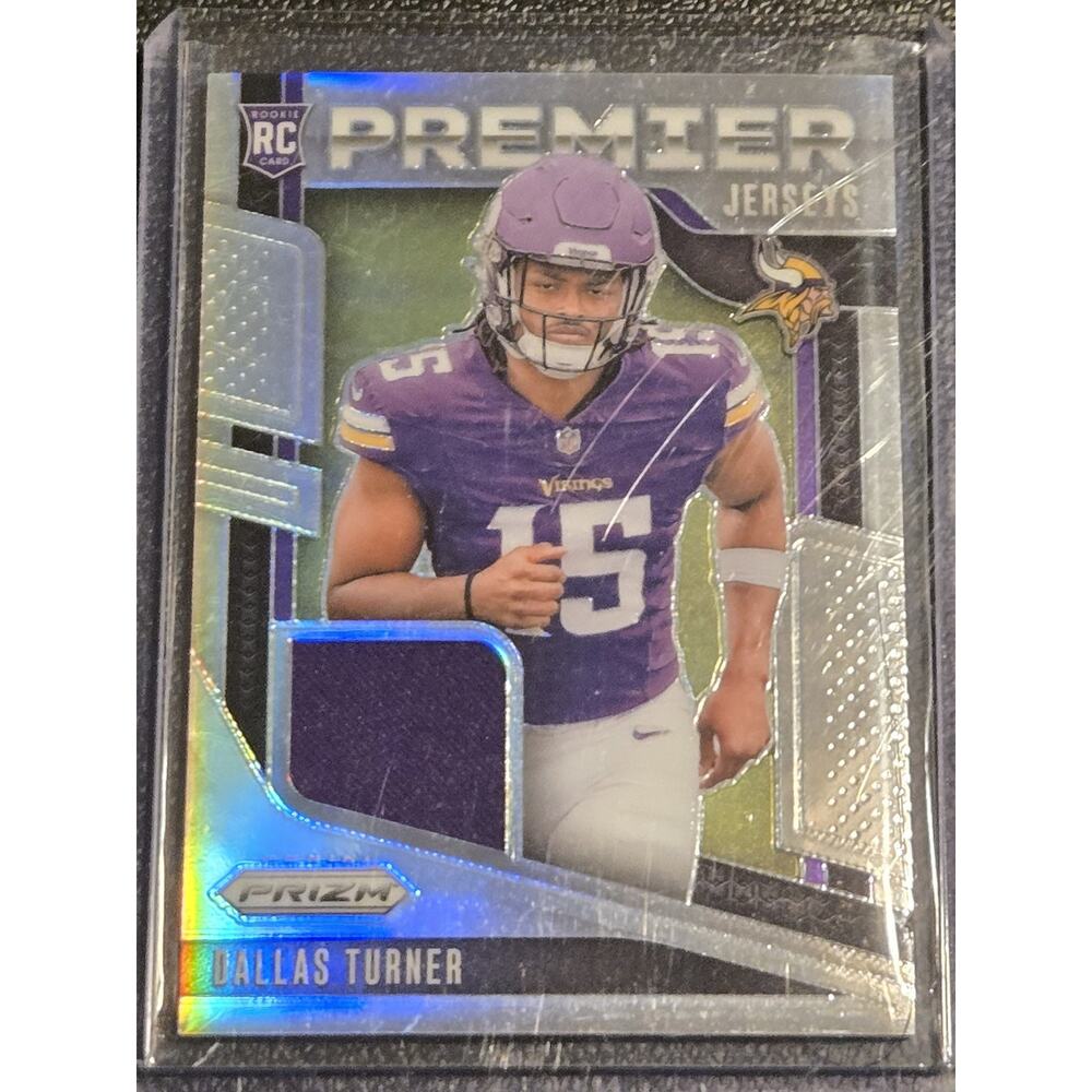 2024 Panini Prizm - Premier Jerseys Dallas Turner #PJ-DTR (MEM, RC) Silver Prizm